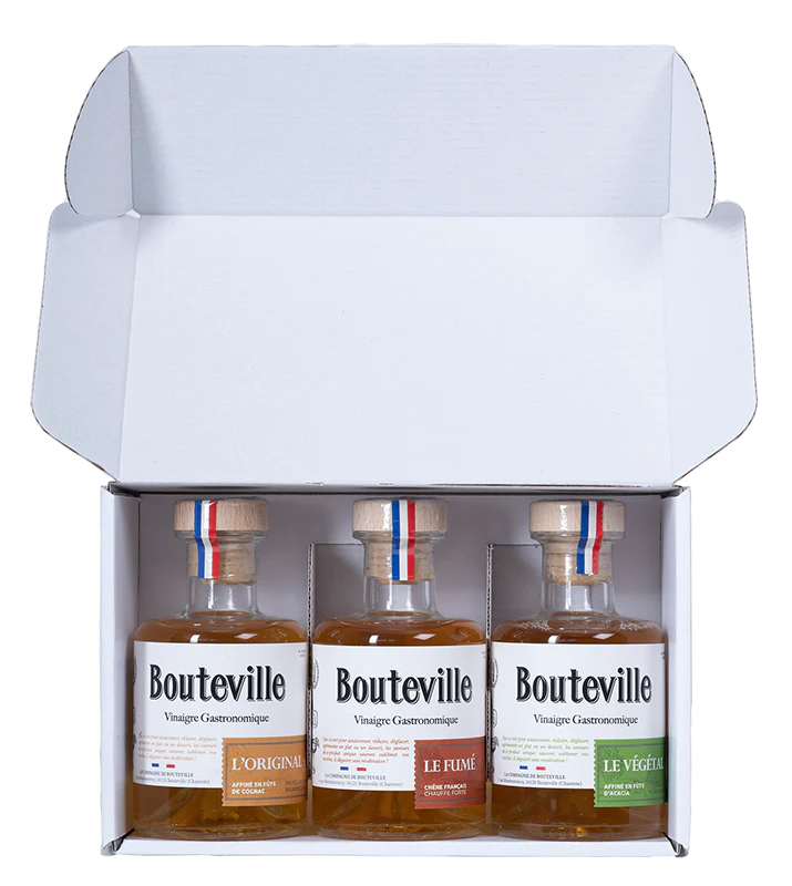 GOURMET VINEGAR - BOUTEVILLE - PACK OF 3 GASTRONOMIC