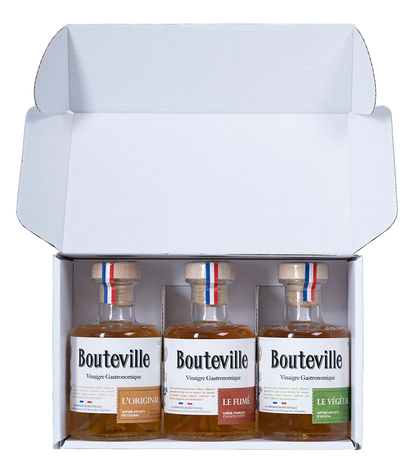 GOURMET VINEGAR - BOUTEVILLE - PACK OF 3 GASTRONOMIC