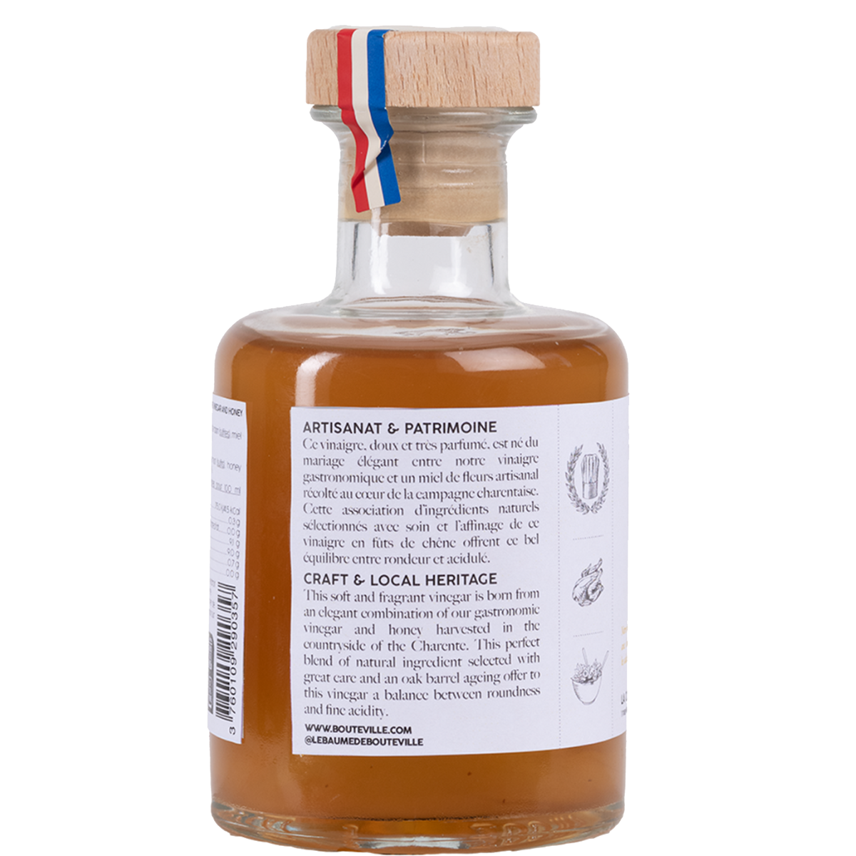 GASTRONOMIC VINEGAR - BOUTEVILLE - HONEY 20 CL